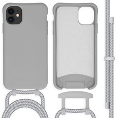 imoshion Coque de couleur avec cordon amovible iPhone 11 - Gris