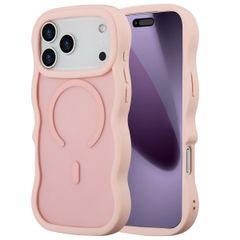 Selencia Coque arrière Wavy avec MagSafe Apple iPhone 17 Pro Max - Soft Pink
