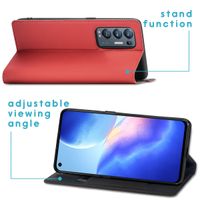 imoshion Étui de téléphone Slim Folio Oppo Find X3 Neo - Rouge