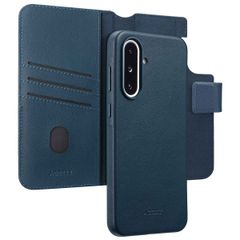 Accezz Étui de télephone portefeuille en cuir 2-en-1 avec MagSafe Samsung Galaxy A36 / A56 - Nightfall Blue