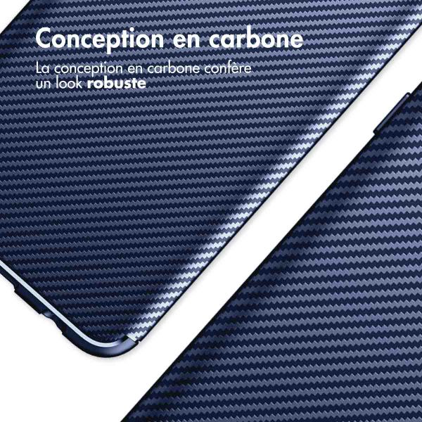 imoshion Coque silicone Carbon Samsung Galaxy S23 Plus - Bleu