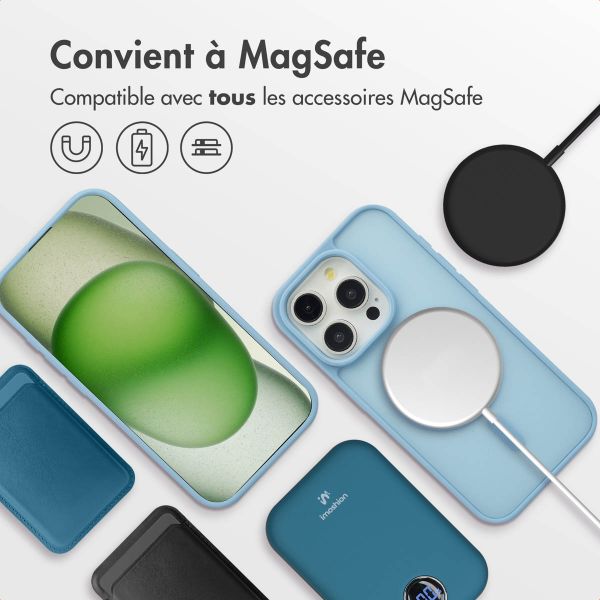 imoshion Coque Color Guard avec MagSafe iPhone 15 Pro - Bleu clair