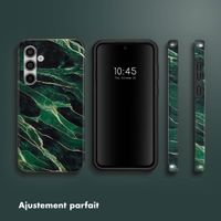 Selencia Coque arrière Vivid Tough Samsung Galaxy A55 - Chic Marble Quartz