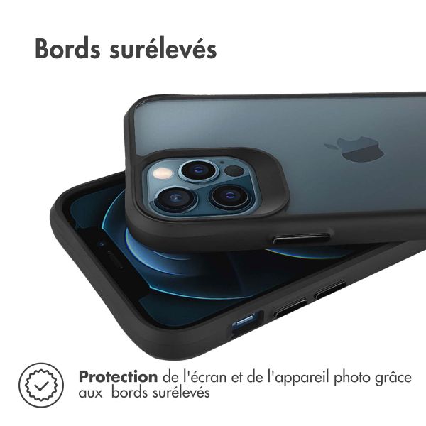 imoshion Coque Rugged Hybrid iPhone 12 (Pro) - Noir / Transparent