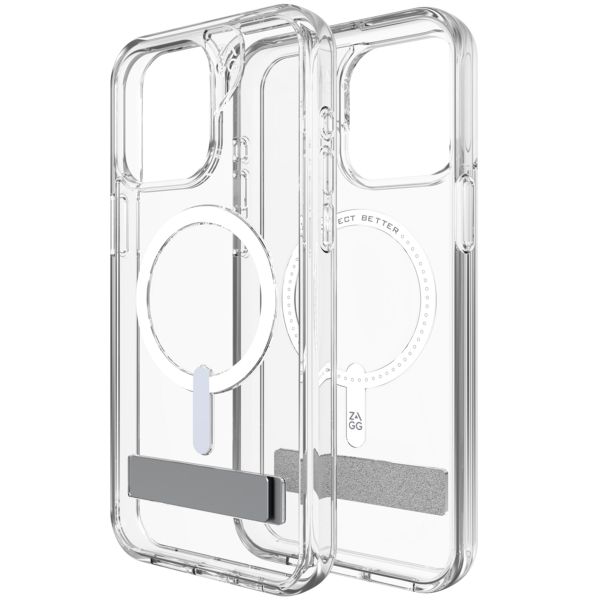 ZAGG Coque Crystal Palace Snap KickStand avec MagSafe iPhone 15 Pro Max - Transparent