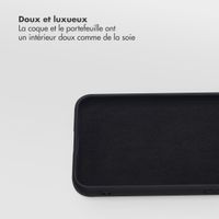 Selencia Étui portefeuille amovible Olyn avec MagSafe Samsung Galaxy S24 / S25 - Noir