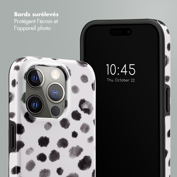 Selencia Coque arrière Vivid Tough iPhone 15 Pro - Trendy Leopard