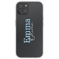 Coque personnalisée avec un nom iPhone 15 - Transparent