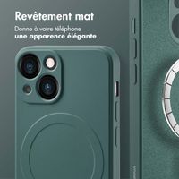 imoshion Coque Couleur avec MagSafe Apple iPhone 13 Mini - Vert foncé
