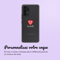 Coque personnalisée avec un cœur Samsung Galaxy A53 - Transparent