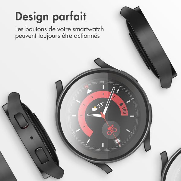 imoshion Coque rigide à couverture complète Samsung Galaxy Watch 6 - 44 mm - Noir