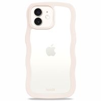 Holdit Coque Wavy iPhone 12/12 Pro - Light Beige / Transparent