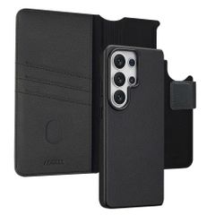 Accezz Étui de télephone portefeuille en cuir 2-en-1 avec MagSafe Samsung Galaxy S26 Ultra - Onyx Black