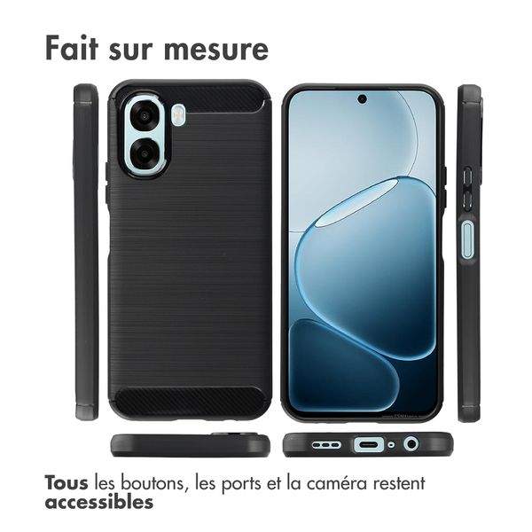 imoshion Coque Brushed Oppo A6x (4G/5G) - Noir