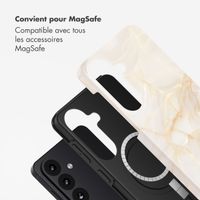 Selencia Coque arrière Vivid avec MagSafe Samsung Galaxy S26 Plus - Golden Beige Marble