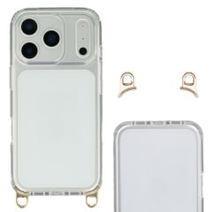 Selencia Coque arrière avec crochets amovibles Apple iPhone 17 Pro - Transparent