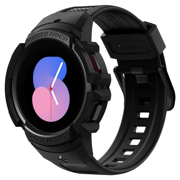 Spigen Rugged Armor™ Pro Case  Samsung Galaxy Watch 4 / 5 - 40 mm - Noir