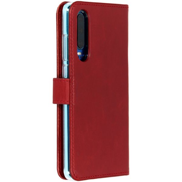 Selencia Étui de téléphone en cuir véritable Huawei P30 - Rouge