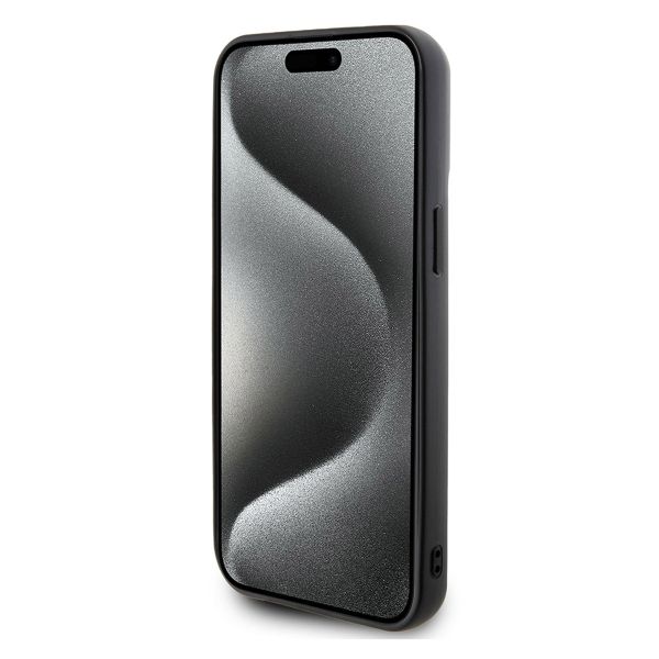 Karl Lagerfeld Coque rigide en caoutchouc 3D Karl & Choupette Apple iPhone 15 Pro Max - Noir