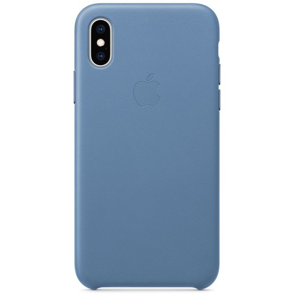 Apple Coque Leather iPhone Xs - Cornflower