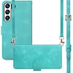 imoshion Etui de téléphone portefeuille avec cordon Samsung Galaxy S21 FE - Turquoise