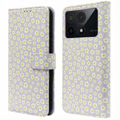 imoshion Étui de télephone portefeuille Design Xiaomi Poco X6 Pro - White Daisy