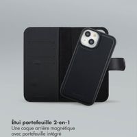 Selencia Étui portefeuille amovible Olyn avec MagSafe Apple iPhone 15 - Noir
