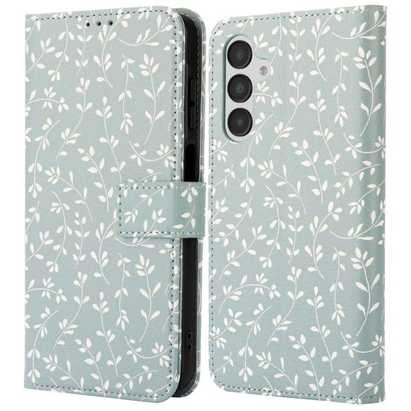 imoshion Étui de téléphone portefeuille Design Samsung Galaxy A16 5G - Smoke Green Flowers