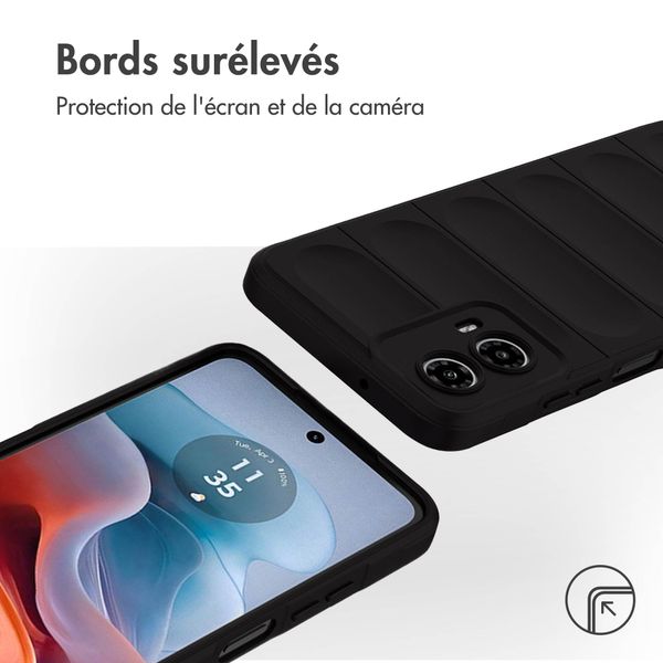 imoshion Coque arrière EasyGrip Motorola Moto G34 - Noir