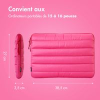 imoshion Pochette ordinateur Puffer 15-16 pouces - Hot Pink