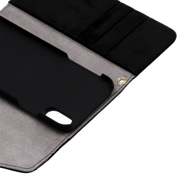 iDeal of Sweden Mayfair Clutch Velvet iPhone Xs / X - Noir