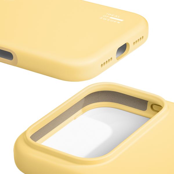 iDeal of Sweden Coque en silicone avec MagSafe Apple iPhone 17 Pro - Soft Lemon