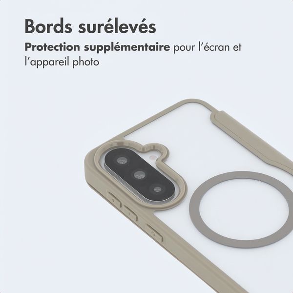 imoshion Bookcase transparente avec MagSafe Samsung Galaxy A37 (5G) - Beige