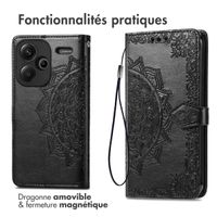 imoshion Etui de télephone Mandala Xiaomi Redmi Note 13 Pro Plus (5G) - Noir