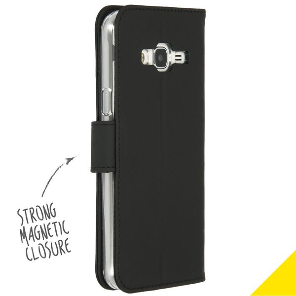 Accezz Étui de télephone Wallet Samsung Galaxy J3 / J3 (2016) - Noir