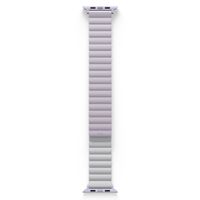Uniq Bracelet Revix réversible Apple Watch Series 1 t/m 9 / SE (38/40/41 mm) | Series 10 / 11 (42 mm) - Lilac / White