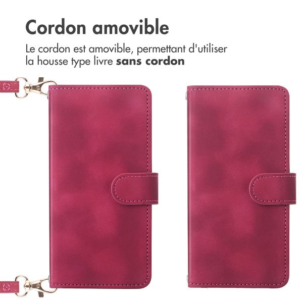 imoshion Etui de télephone portefeuille avec cordon Samsung Galaxy S25 FE - Rouge