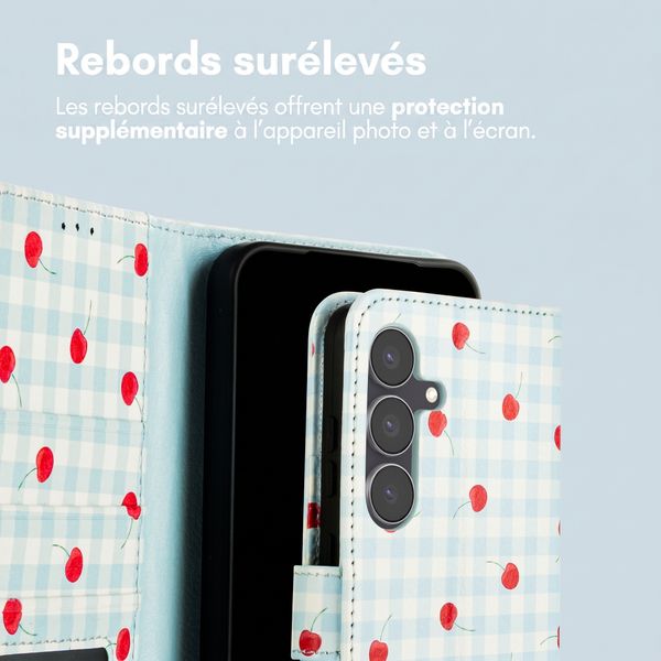imoshion Étui de télephone portefeuille Design Samsung Galaxy S25 FE - Cherry Check
