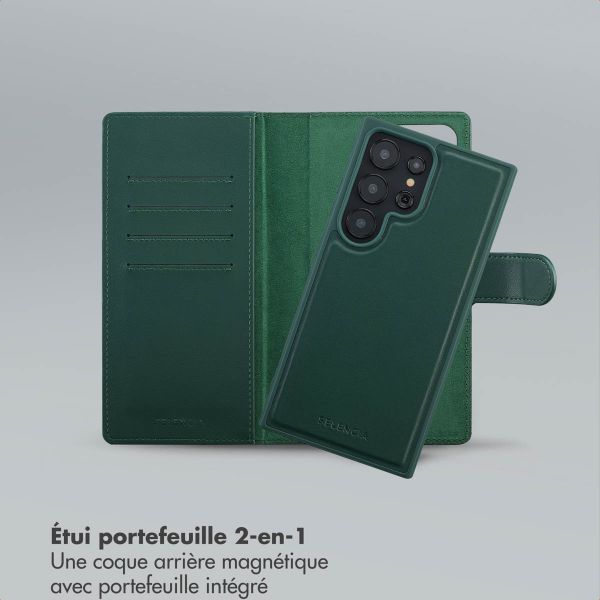 Selencia Étui portefeuille amovible Olyn avec MagSafe Samsung Galaxy S24 Ultra - Vert