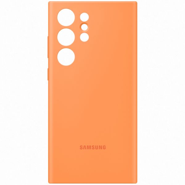 Samsung Original Coque en silicone Galaxy S23 Ultra - Orange