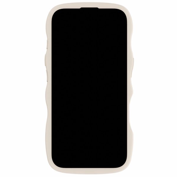 Holdit Coque Wavy Apple iPhone 16 - Transparent / Light Beige