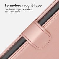 Accezz Étui de télephone Wallet Apple iPhone 14 Pro Max - Rose Doré