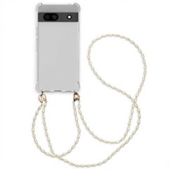 imoshion Coque avec dragonne + bracelet - Perles Google Pixel 7a - Transparent