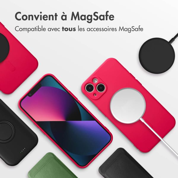 imoshion Coque Couleur avec MagSafe Apple iPhone 13 - Neon Pink