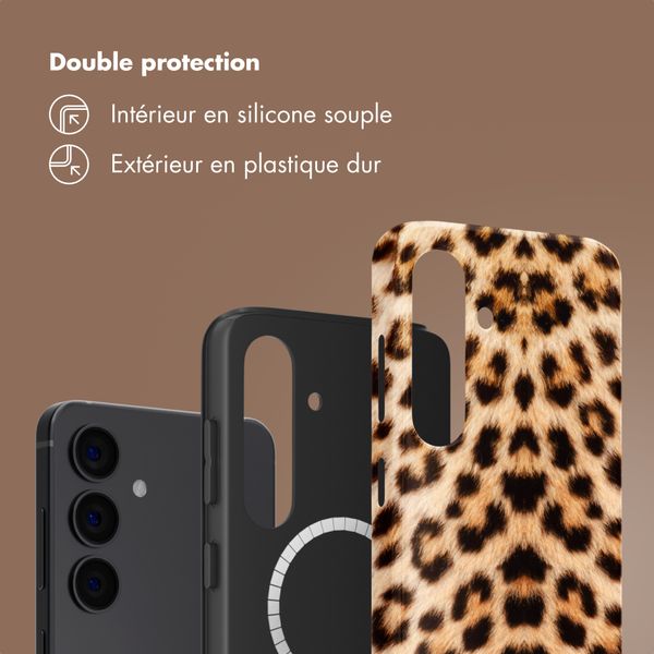 Selencia Coque arrière Vivid avec MagSafe Samsung Galaxy S24 - Wild Leo