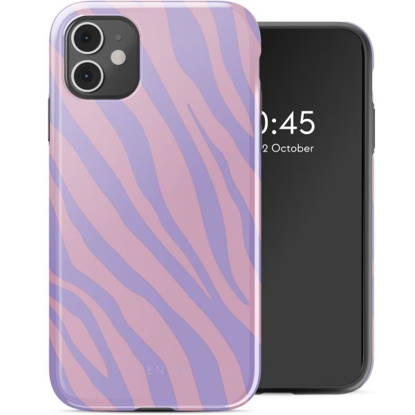 Selencia Coque arrière Vivid Tough iPhone 11 - Zebra Light Pink Lilac