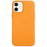 Apple Coque Leather MagSafe Apple iPhone 12 Mini - California Poppy