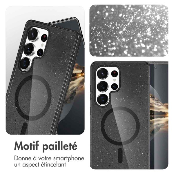 imoshion Coque Pailletée avec MagSafe Samsung Galaxy S25 Ultra - Glitter Noir