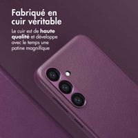 Accezz Étui de téléphone portefeuille en cuir 2-en-1 avec MagSafe Samsung Galaxy S23 FE - Heath Purple