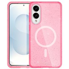 imoshion Coque Pailletée avec MagSafe Samsung Galaxy S25 Edge - Rose